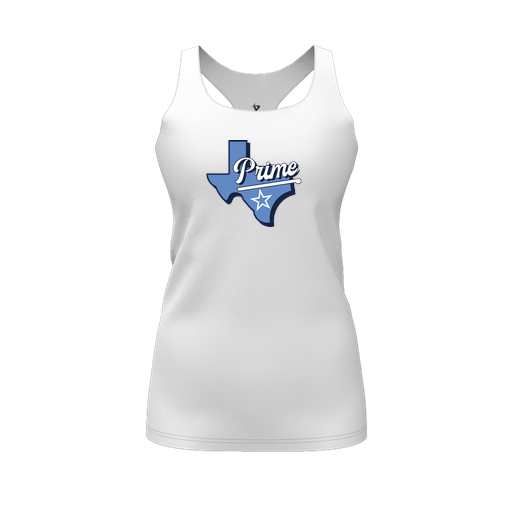 [CUS-DFW-RCBK-PER-WHT-FYS-LOGO1] Racerback Tank Top (Female Youth S, White, Logo 1)