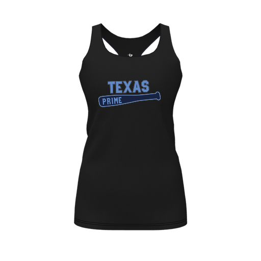 [CUS-DFW-RCBK-PER-BLK-FYS-LOGO2] Racerback Tank Top (Female Youth S, Black, Logo 2)