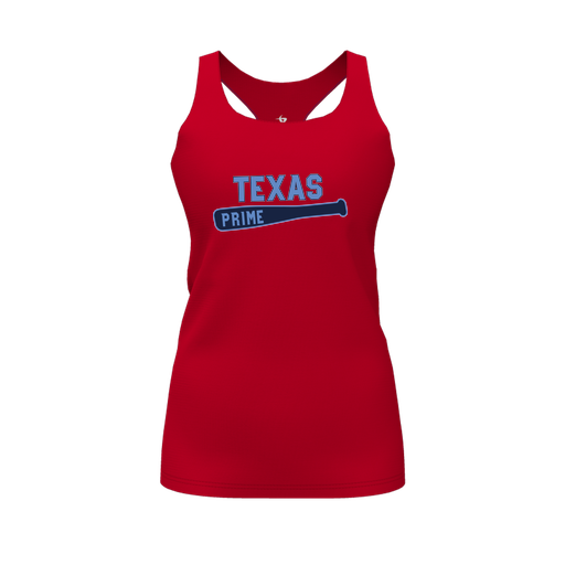 [CUS-DFW-RCBK-PER-RED-FYS-LOGO2] Racerback Tank Top (Female Youth S, Red, Logo 2)