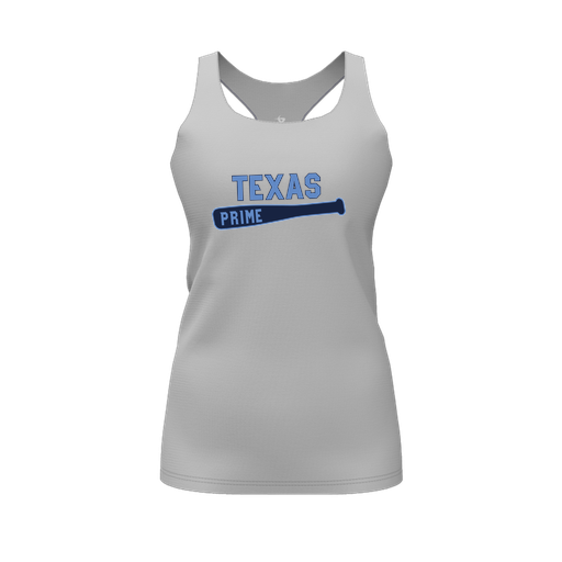 [CUS-DFW-RCBK-PER-GRY-FYS-LOGO2] Racerback Tank Top (Female Youth S, Gray, Logo 2)