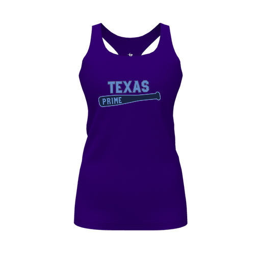 [FT0TRBPP-FYS-LOGO2] Decker Racerback Tank Top (Female Youth S, Purple, Logo 2)
