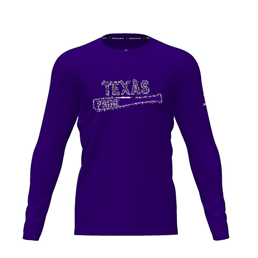 [CUS-DRIF-TEES-PER-CNK-LSL-PUR-YXS-LOGO2] Dri Fit Performance T-Shirt (Youth XS, Purple, Logo 2, Long Sleeve)