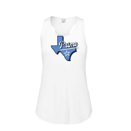 [FT0TUBWH-FAS-LOGO1] Ladies Tri Blend Tank Top (Female Adult S, White, Logo 1)