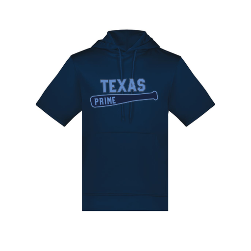[6871.065.S-LOGO2] Men's Dri Fit Short Sleeve Hoodie (Adult S, Navy, Logo 2)