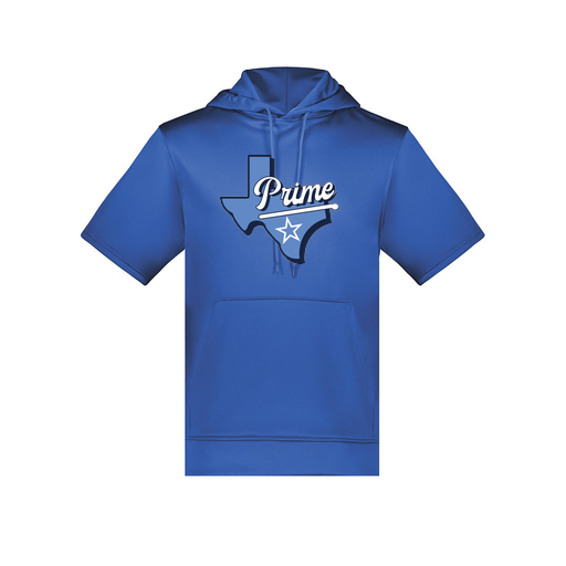 [6871.060.S-LOGO1] Men's Dri Fit Short Sleeve Hoodie (Adult S, Royal, Logo 1)