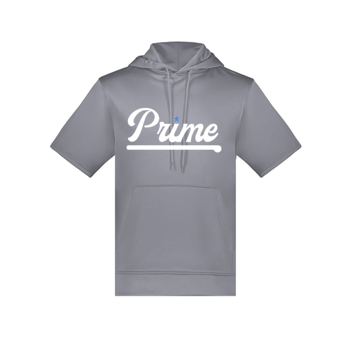[6871.059.S-LOGO3] Men's Dri Fit Short Sleeve Hoodie (Adult S, Gray, Logo 3)