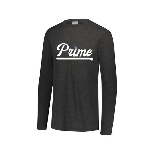 [FTLCUBBK-AXS-LOGO3] Decker Men's Tri-Blend T-Shirt - Long Sleeve (Adult XS, Black, Logo 3)