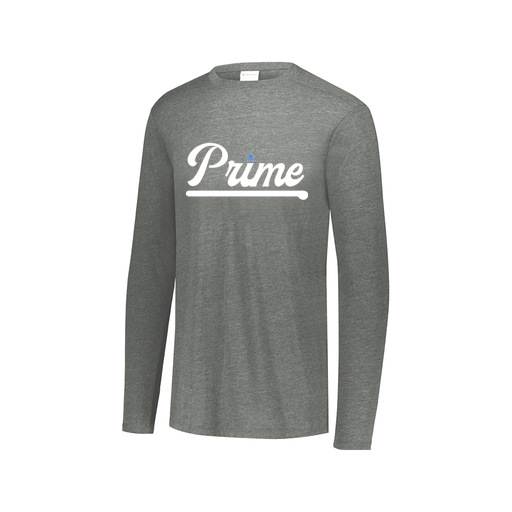 [FTLCUBGY-AXS-LOGO3] Decker Men's Tri-Blend T-Shirt - Long Sleeve (Adult XS, Gray, Logo 3)