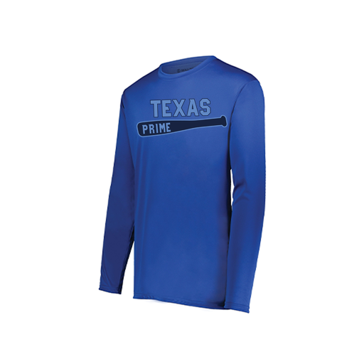 [222823.060.S-LOGO2] Youth LS Smooth Sport Shirt (Youth S, Royal, Logo 2)