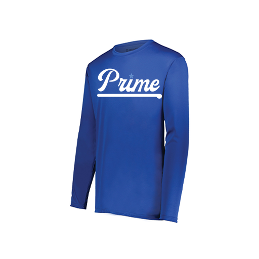 [222823.060.S-LOGO3] Youth LS Smooth Sport Shirt (Youth S, Royal, Logo 3)