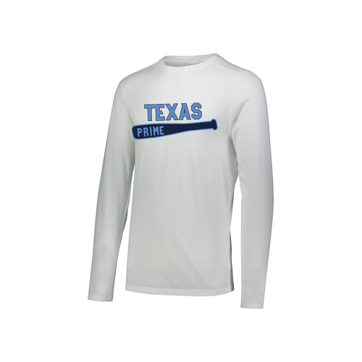 [FTLCUBWH-YS-LOGO2] Decker Youth Tri-Blend T-Shirt - Long Sleeve (Youth S, White, Logo 2)