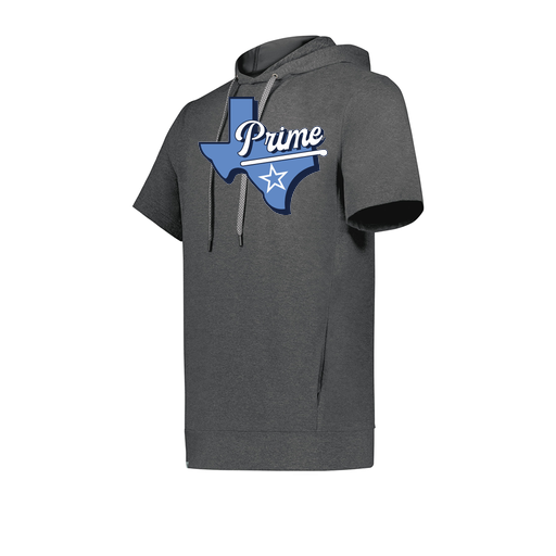 [222605-GRY-YS-LOGO1] YOUTH VENTURA SOFT KNIT SHORT SLEEVE HOODIE (Youth S, Gray, Logo 1)